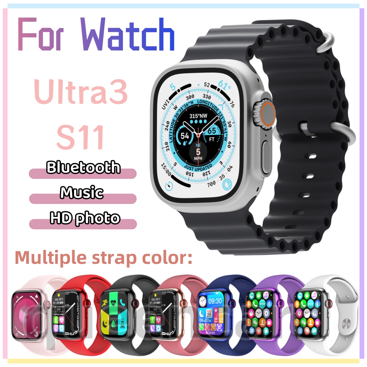New smartwatch S11/10 For Watch Touch Screen Smart Watch Ultra3/2 Watch SmartWatch Sports Watch With Charging Cable Box Protective Case Local Warehouse