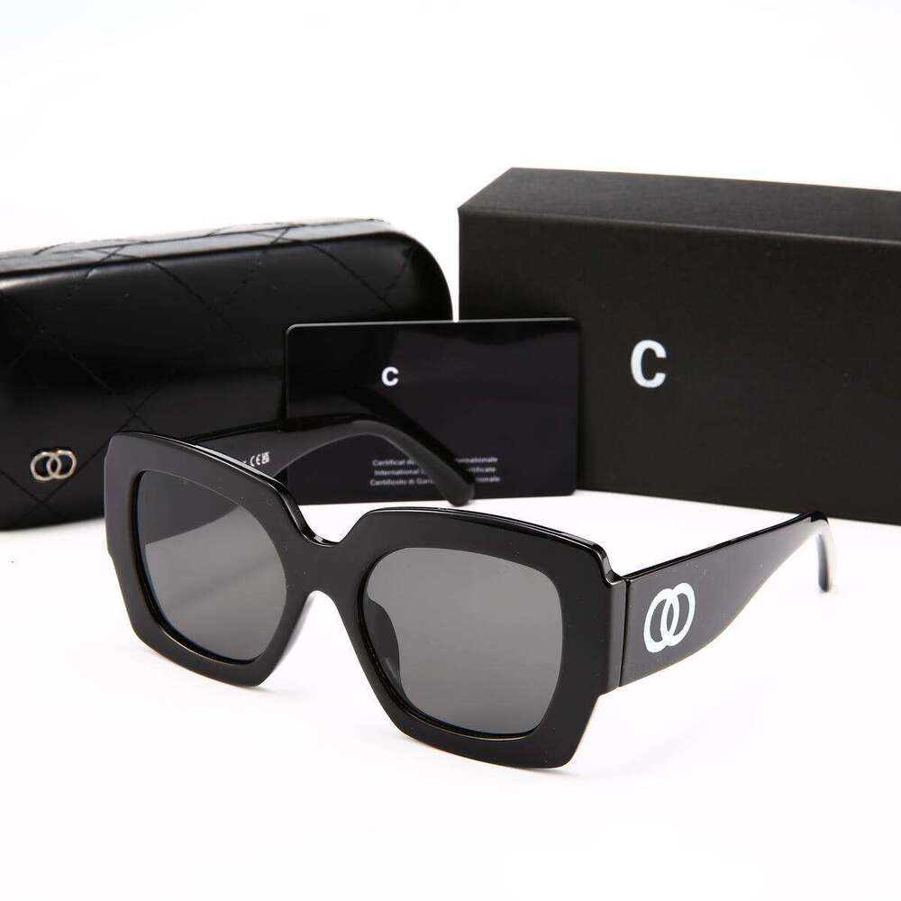 With Box Luxury Sunglasses Black Acetate Frame Purple Gradient Lens Polished Metal Hardware Designer sunglasses women men UV400 Protection Oversized Glasses