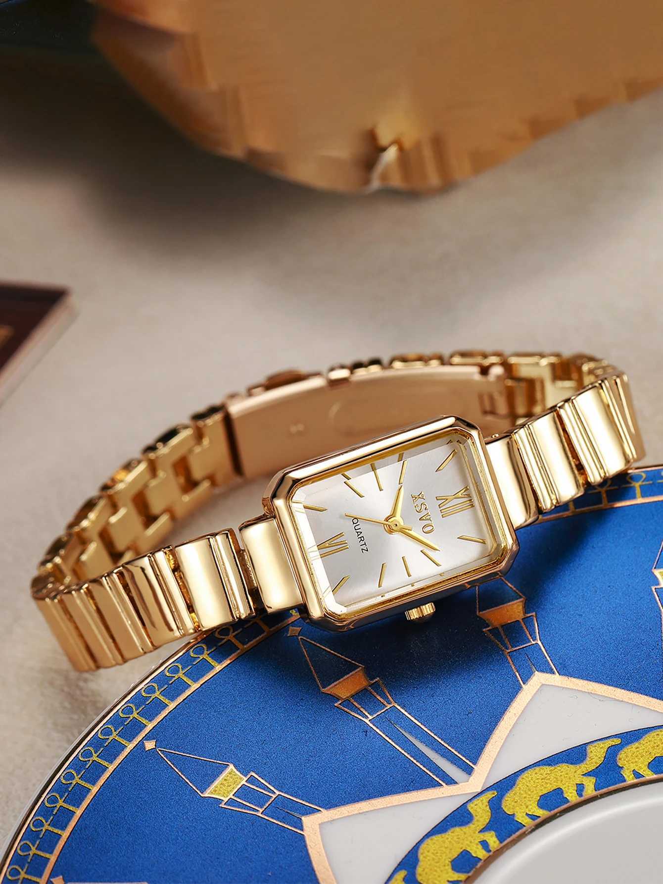 Line sc metallic texture quartz for ladies suitable for Christmas Halloween holiday gift M251222