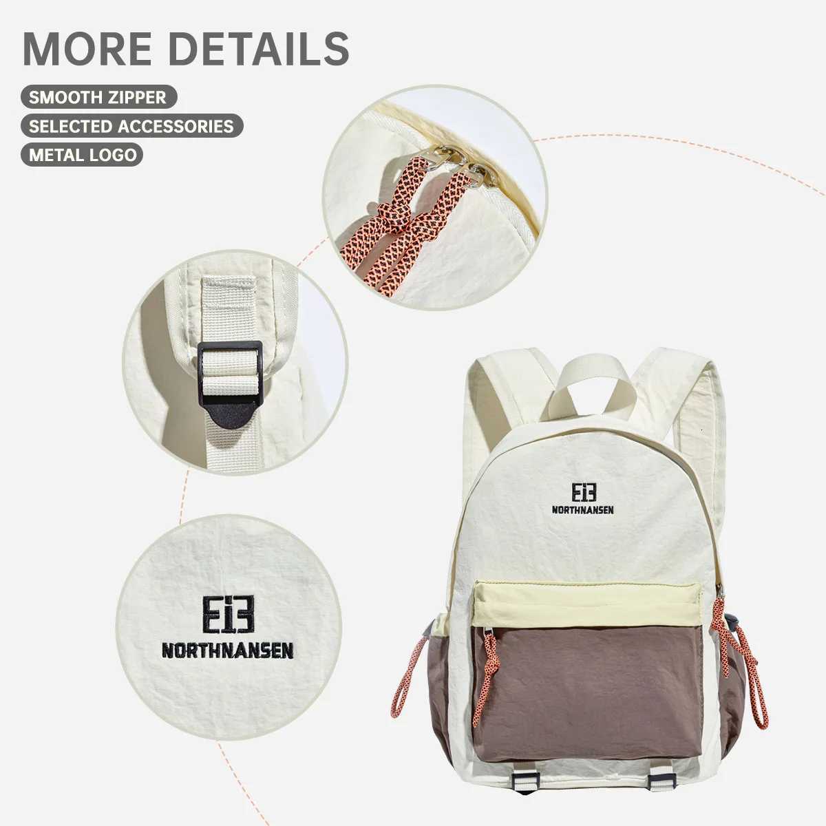 Textured Nylon Oxford Cloth Small Backpack Womens New Mini Student School Bag Work Clothing Shopping Travel Small BackpackM251222