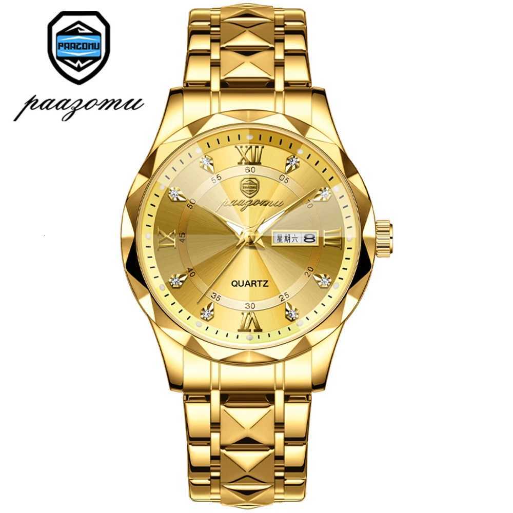 PENGAGAR Top Brand Luxury Man Wrist Waterproof Luminous Date Week Men es Stainl Steel Quartz Mens M reloj M251222