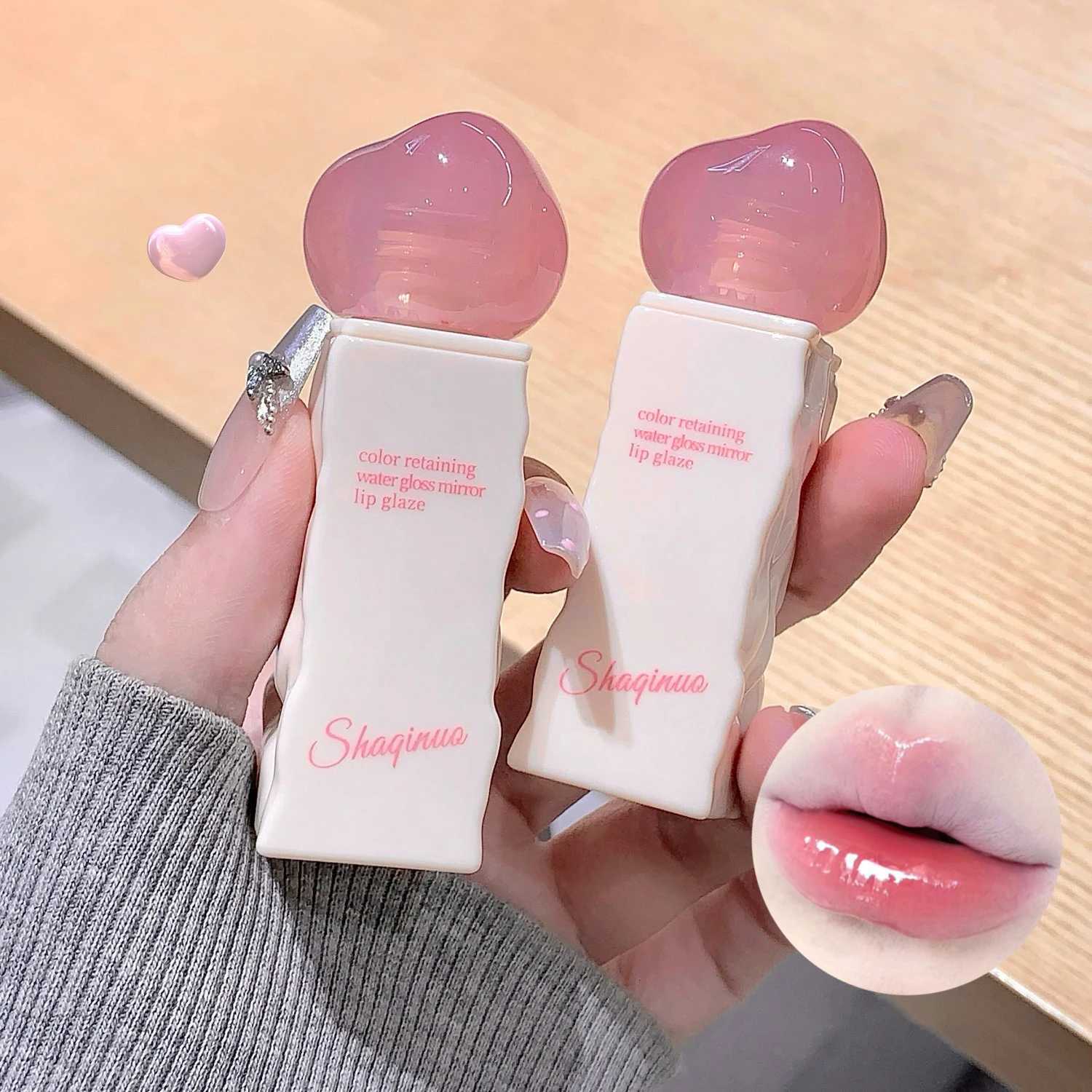 Clear Moisturizing Mirror Water Liquid Lipstick Lasting Hydrating Pink Lip Gloss Plumping Sexy Lip Tint Makeup Korean CosmeticsT251222
