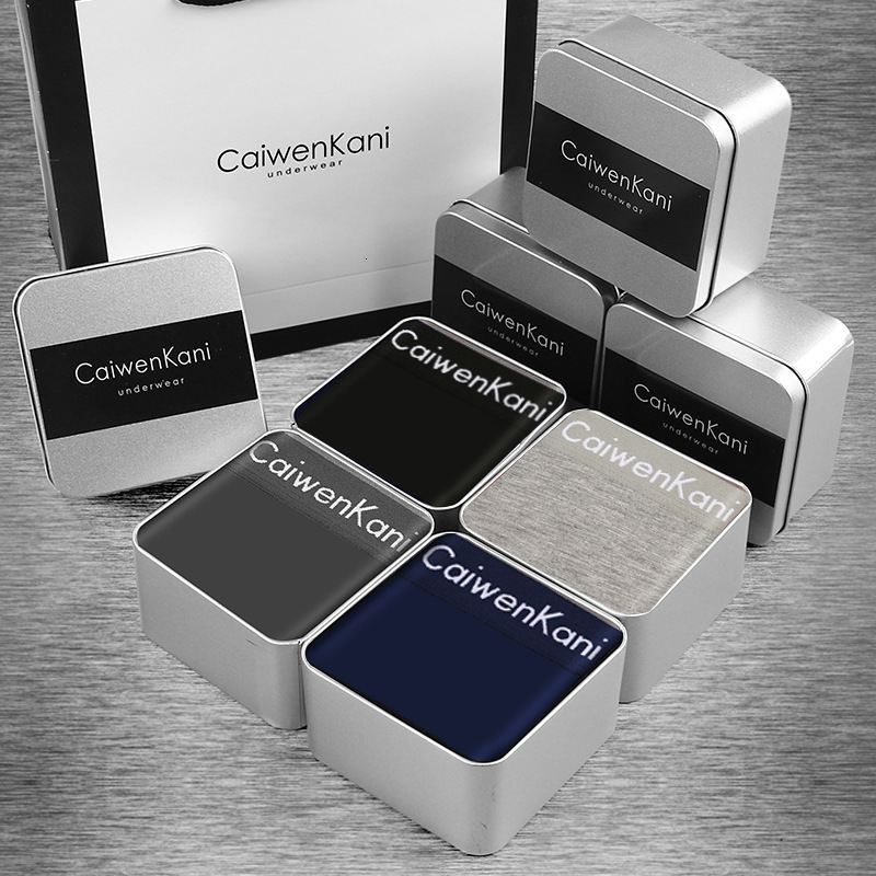 SRBONIOTOS 4 Piece Mens Underware Men Boxer Cotton Underwear Male Boxers Cueca 365 Underpants Men Shorts Panties250919