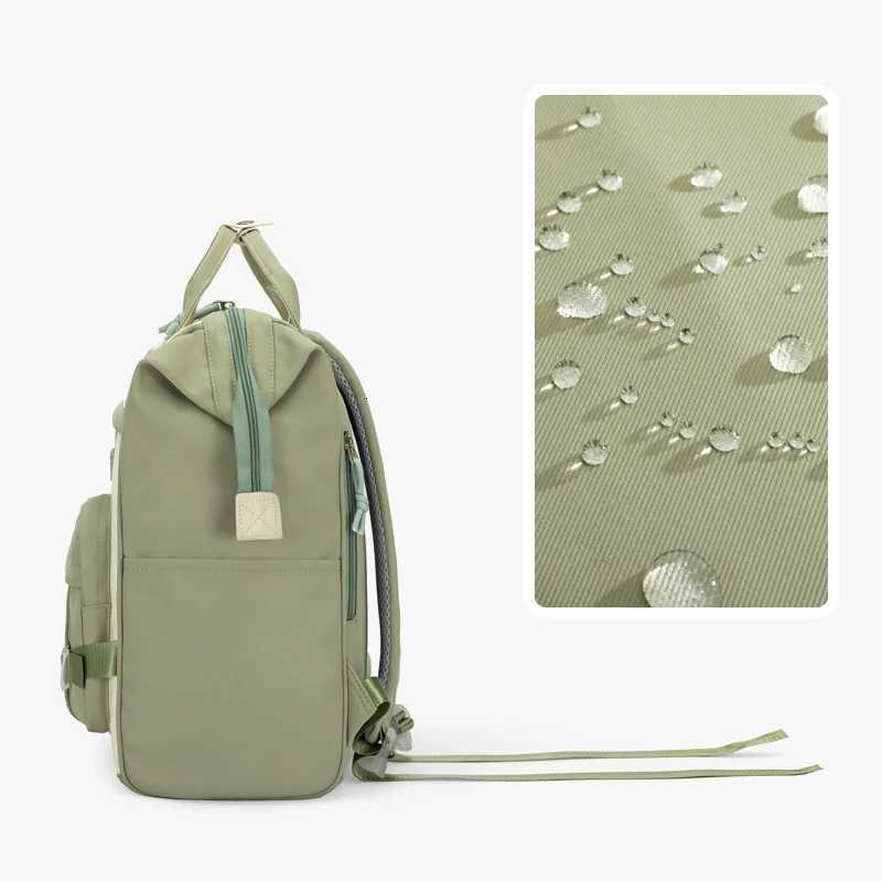 Trendy Female Yellow Laptop College Backpack Fashion Lady Kawaii Book Bag Cool Women Nylon Student Backpack Cute School BagM251222