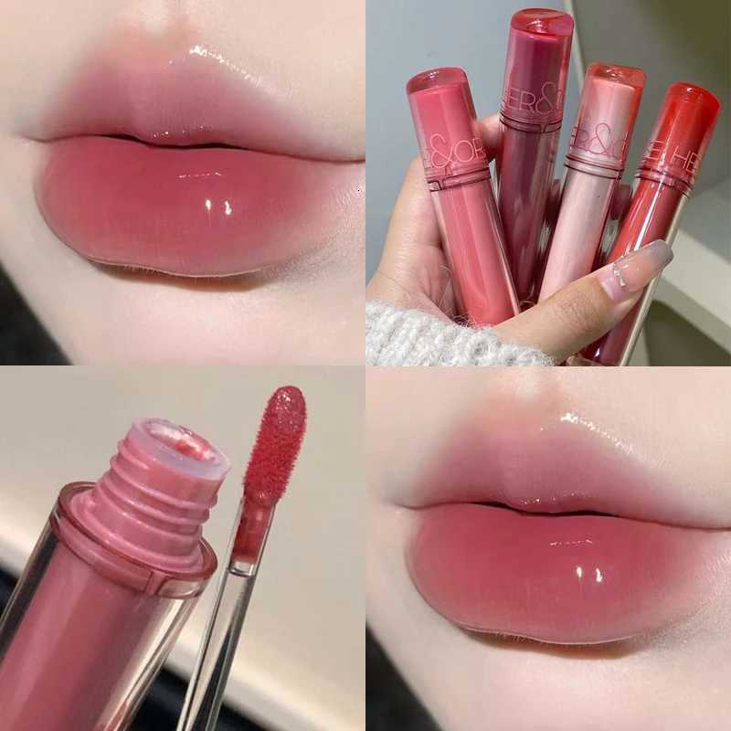 8 Colors Mirror Water Light Lip Gloss Make Up Glass Lip Glaze Waterproof Lipstick Moisturizer Lips Plumping Non-sticky Lip TintT251222