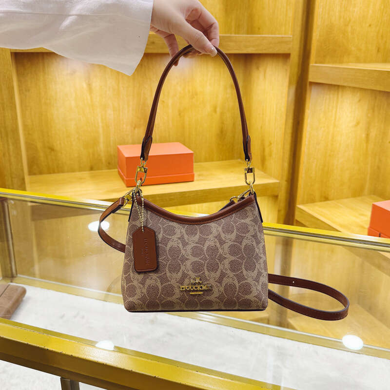 High-End for Women New European and American Fashion Printed Tote Elegant Single Shoulder Small Crossbody Bag Niche design sense