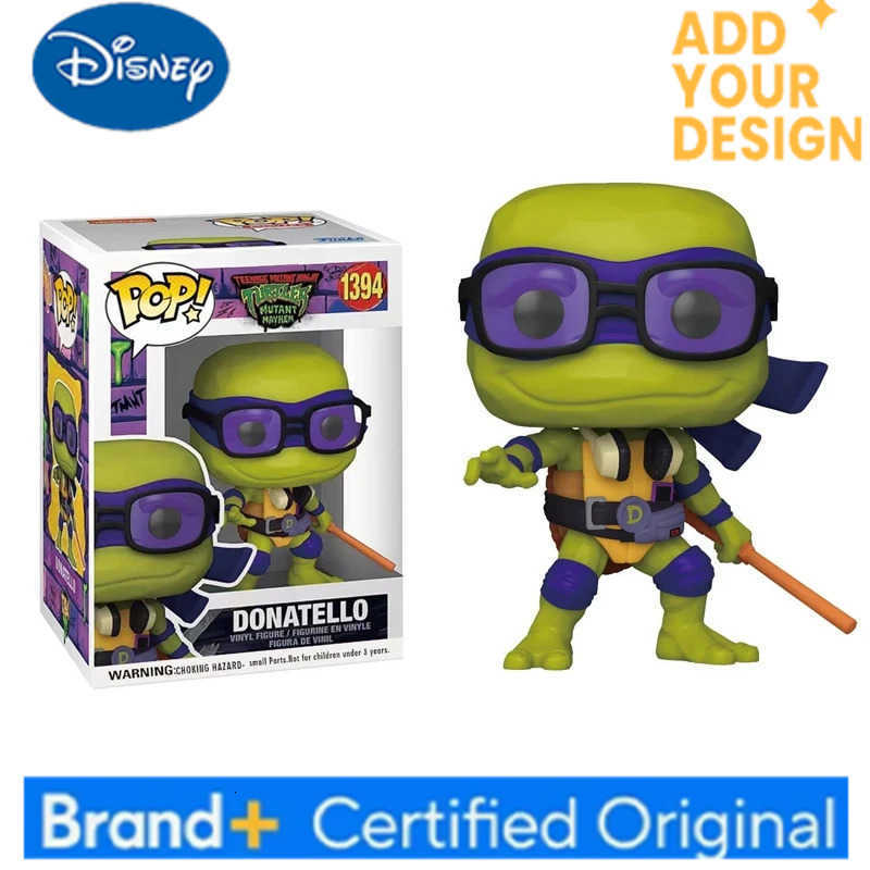 Disney New Bandai Ninja Turtle Anime Figure Neca 1990 Film Version Edition Action Figurine Model Pvc Statue Room Ornament Birthday Gift L260701