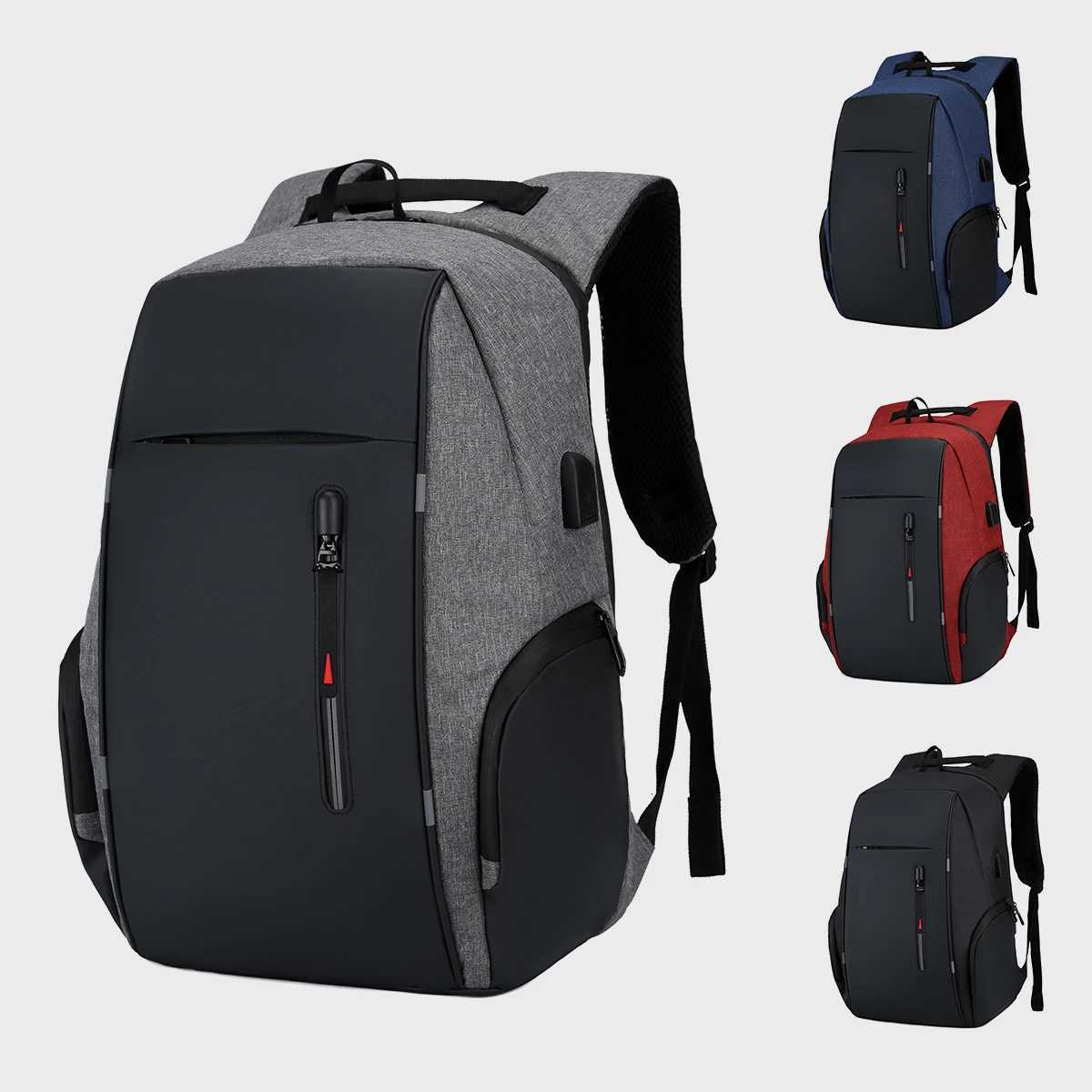 Unisex Laptop Bag Multifunctional USB Backpack Large Capacity Backpack Business Commuting Business BagM251222