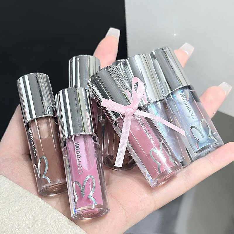 Cute Sparkling Mirror Lipstick Moisturizing Sexy Pink Shining Lips Gloss Long Lasting Lip Tint Makeup Jelly Glaze CosmeticsT251222