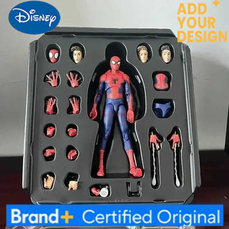Disney Spiderman Gwen Peter Action Figure Anime Spider-Verse Collection Sentinel Miles Morales Figures ChildrenS Xmas Gifts Toys H251222