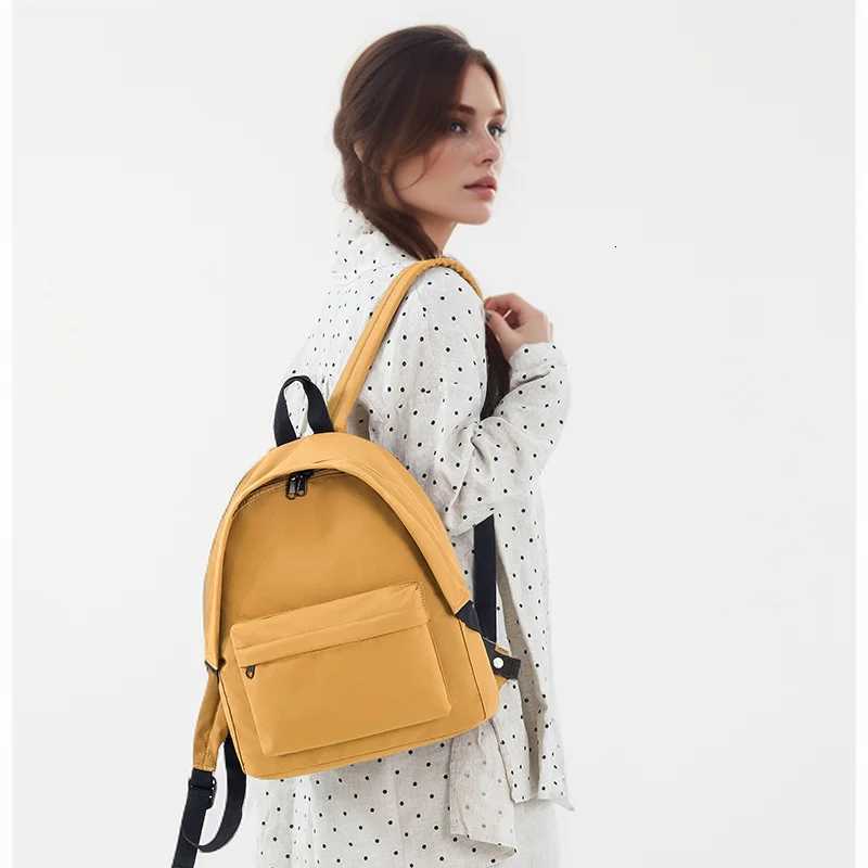 Super High-Looking Schoolbag Korean Style Lazy Style Preppy Style Sweet Cream Style Female College Student BackpackM251222
