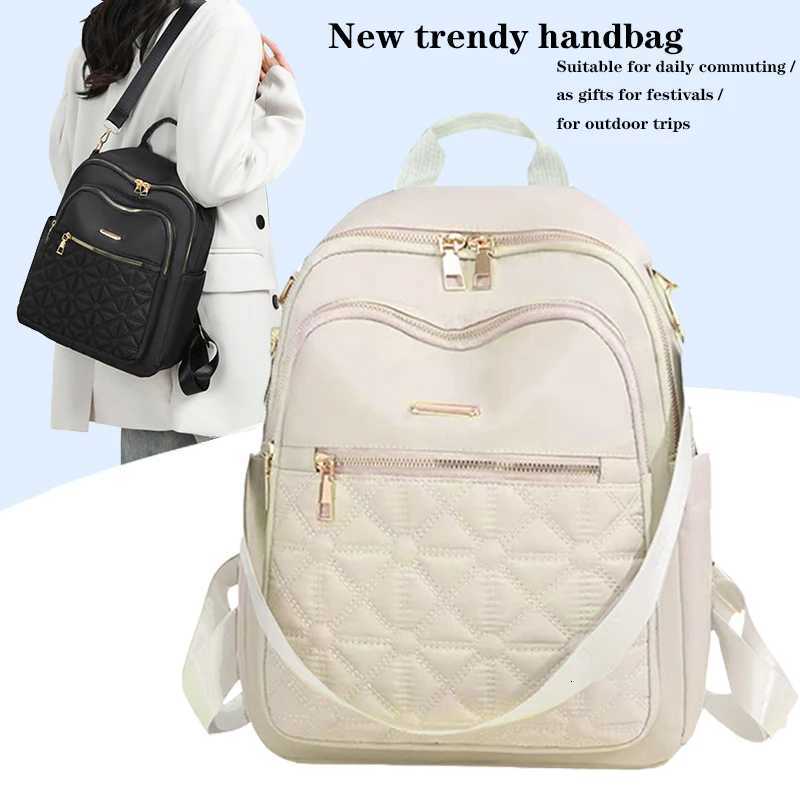 Neutral style backpack for men and women suitable for shopping and business trips The bag has shoulder straps insideM251222