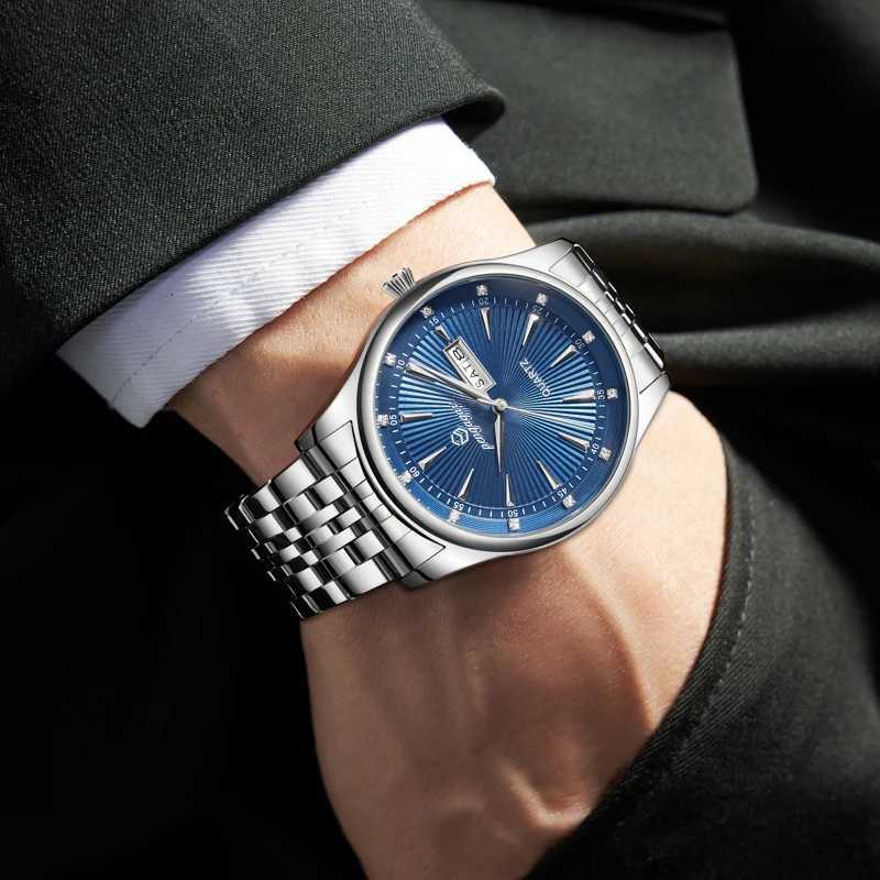 PAAZU High Quality es For Men Stainl Steel Waterproof Luminous Man Date Week Luxury Busin Quartz Mens M251222