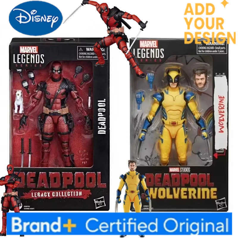 Disney New Deadpool X Wolverine Men Legend Series Action Figure Wade Winston Wilson Figures Joint Mobility Model Collection Toys Gifts H251222