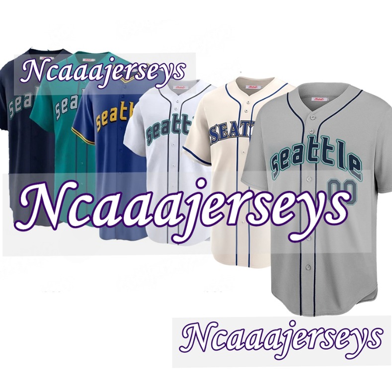 Stitched Customized 44 Julio Rodriguez Baseball Jerseys Seattle Randy Arozarena 29 Cal Raleigh Crawford Custom Name And Number Stitched Men Women Youth