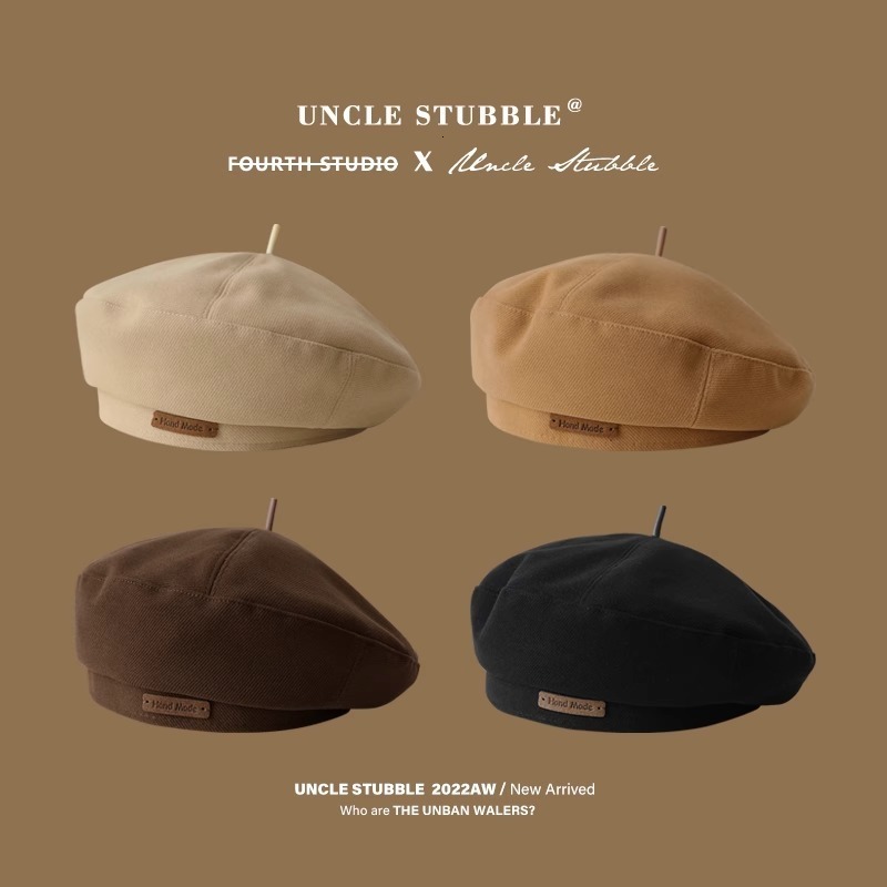 Purple Beret Wool English Letter Autumn/Winter Wool Hat Candy Color Womens Hat winter hat beret 250729