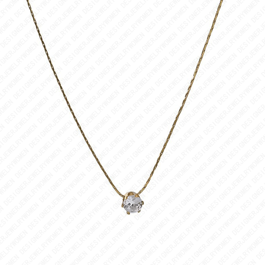 Designer Necklace Necklace for Women Gold Necklaces Diamond Chain Luxury Jewlery Designer for Women Elegant Timeless Sparkling Pendant Gift Premium Ex