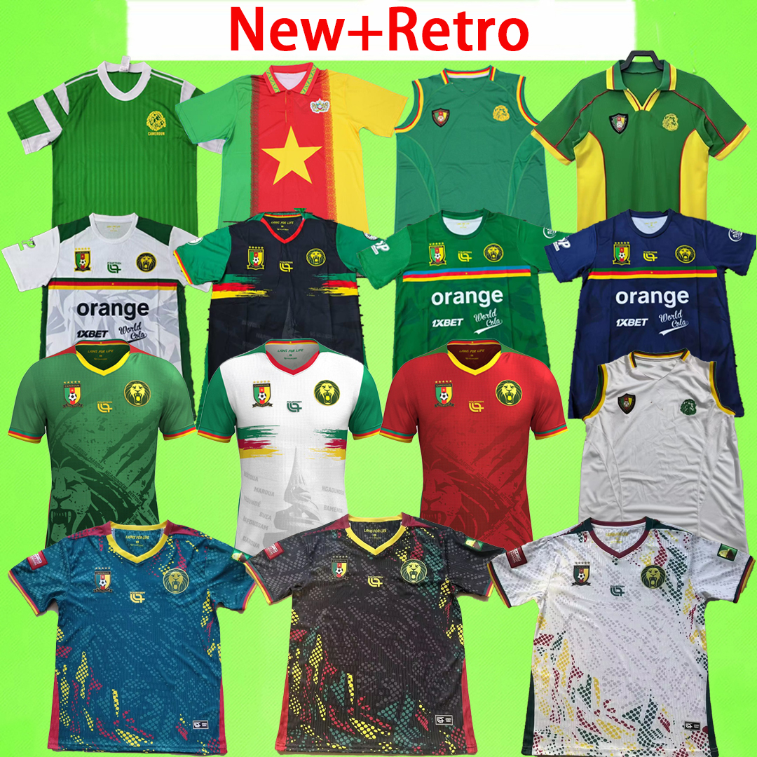 New + retro 2026 Cameroon soccer jerseys ANGUISSA Fans player version 24 25 26 cameroun 2002 vest football shirt T 1990 1994 1998 sleeveless MBOMA 90 94 98 home away third
