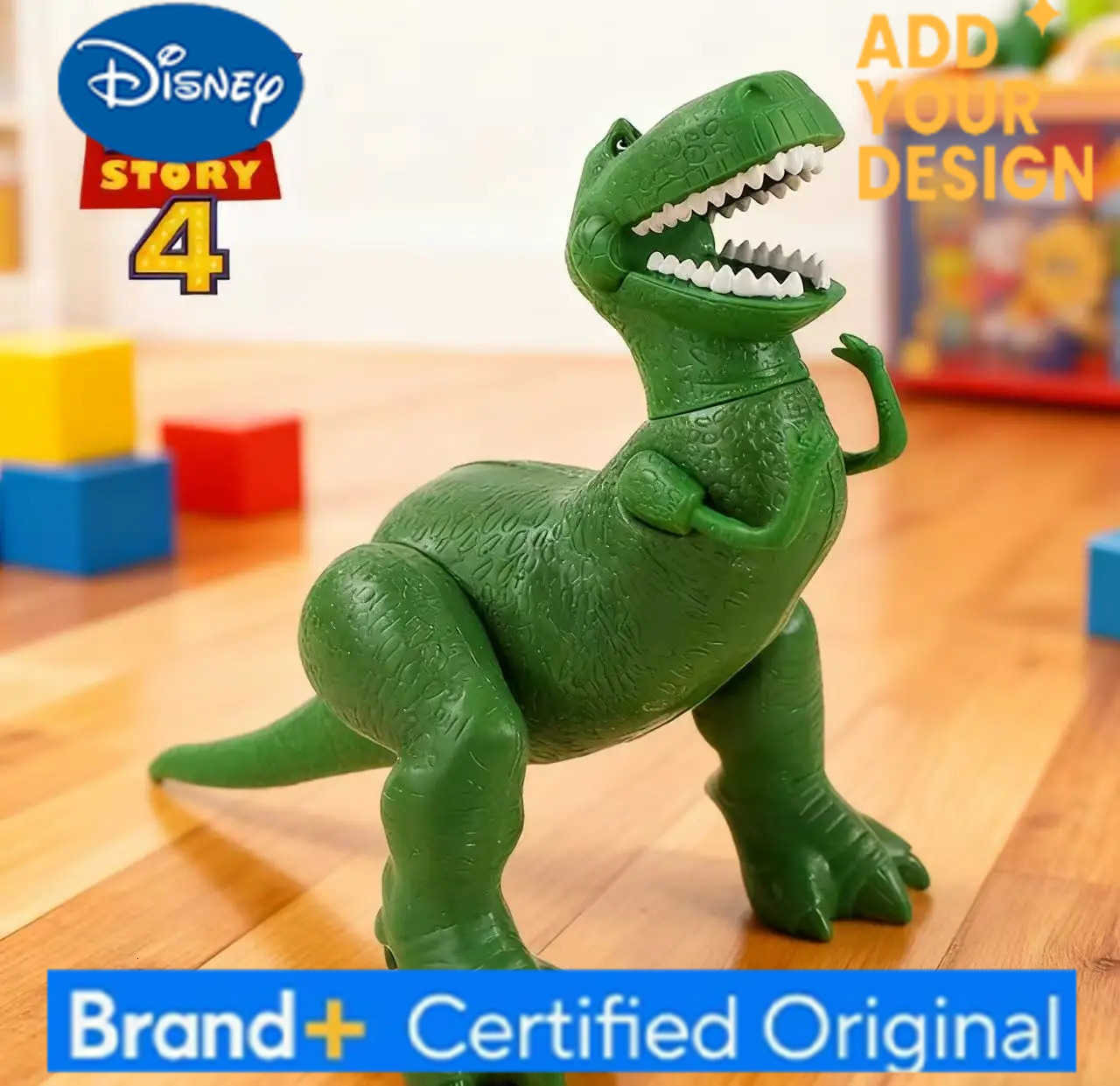 Disney 22cm Toy Story 4 Rex Green Dinosaur PVC Action Figure Movable Legs Mini Model Doll Collectible Toys For Girl Boy Gift H251222