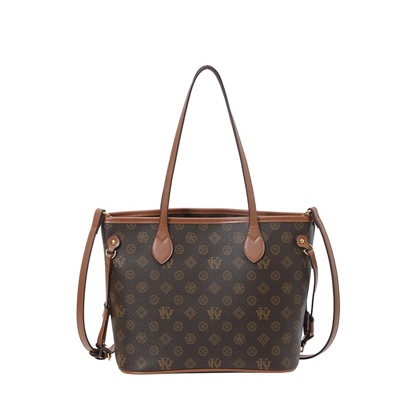 WKwk Luxury Brandr Fashion Women's Fashionable Printed Handbag Versatile And Elegant Single-Shoulder Crossbody For Middle Tote Bag Designer Bags 