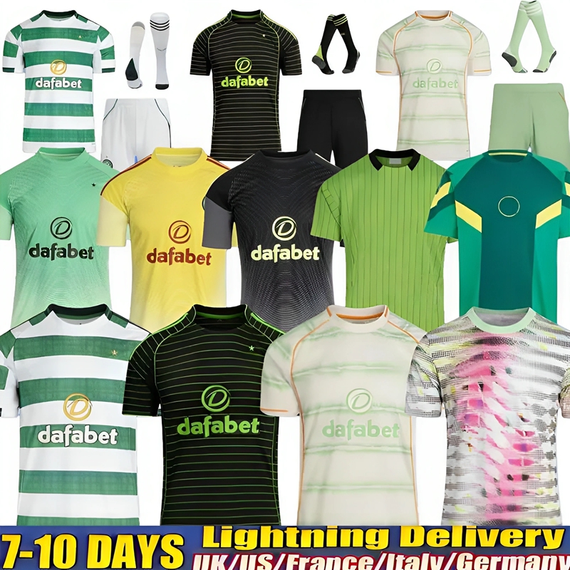 25 26 Celts Soccer Jerseys Home Away IDAH EDOUARD SIMONS Celticfc 2025 2026 JOSEPH Football Shirt ELYOUNOUSSI TURNBULL ETI CHRISTIE JOTA GRIFFITHS FORREST GUEYE