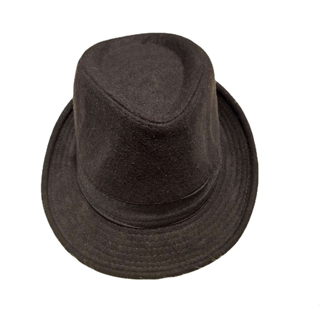Retro Autumn Winter Warm Women Mens Blend Oval Top Cap Fedora Pork Pie Bowler Hat 56-59cm 241227