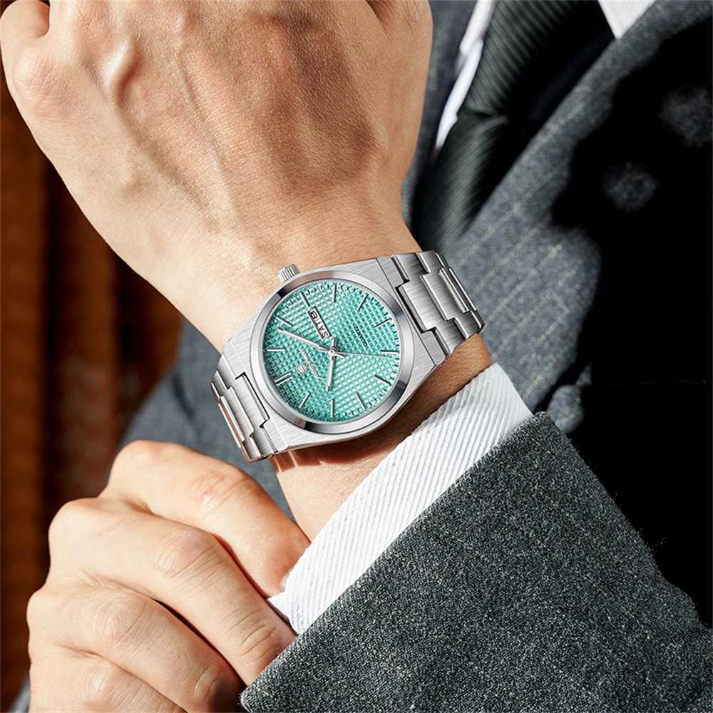 2025 New Luxury Men Busin es Cndar fresh Quartz Wristes For Mens Clock Reloj HbreWith Box M251222