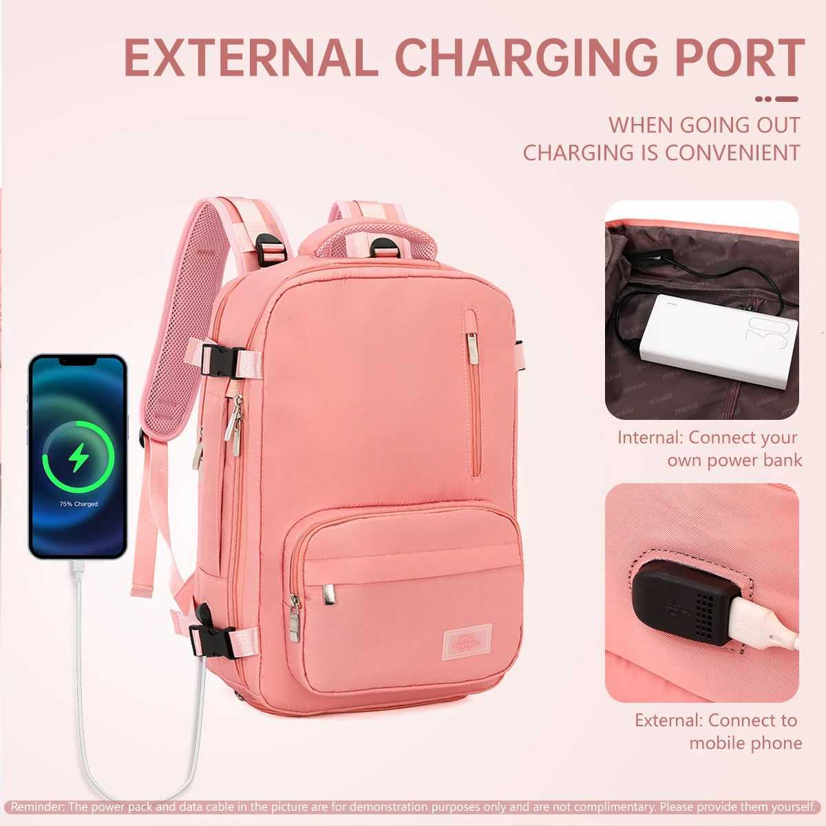 Business Backpack Womens Casual Backpack Mens Large Capacity Computer Bag Waterproof Travel College Student Bag Travel Short DM251222