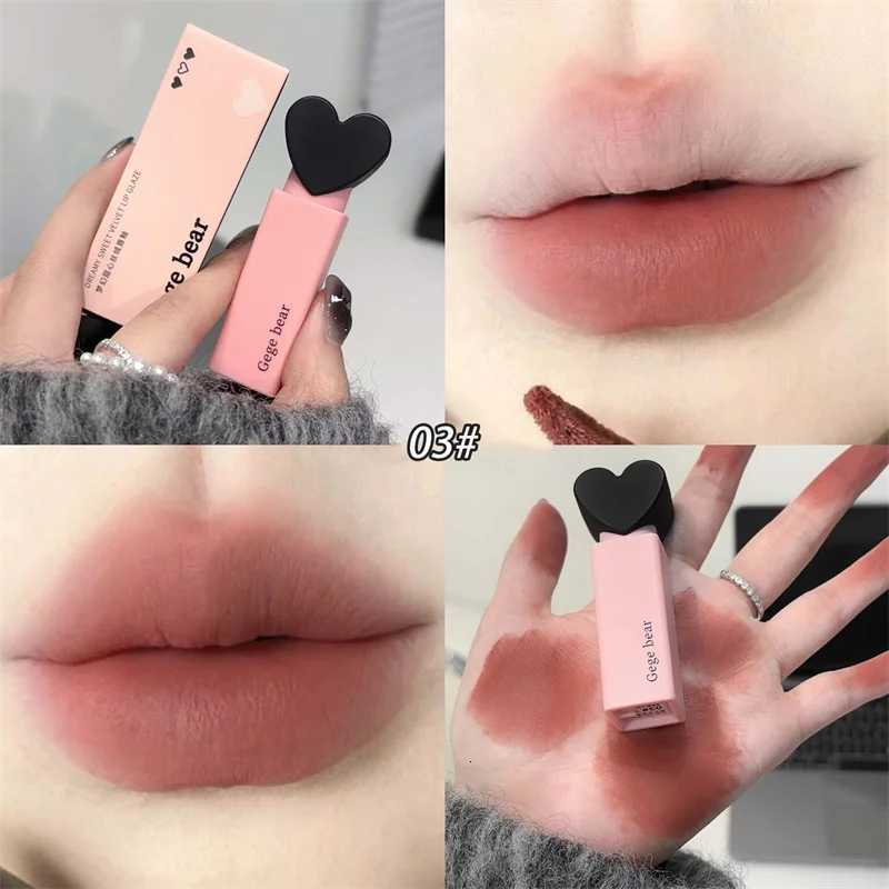 Dream Love Heart Lipstick Velvet Matte Lip Mud Clay Lip Gloss Liquid Lip Tint Cream Pigment Long Lasting Silky Lips CosmeticsT251222