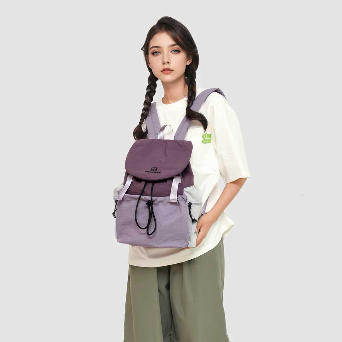 pack Lightweight Outdoor Mountaineering Travel New Backpack Female College Student School Bag High School Student Junior High School Student Shopping 