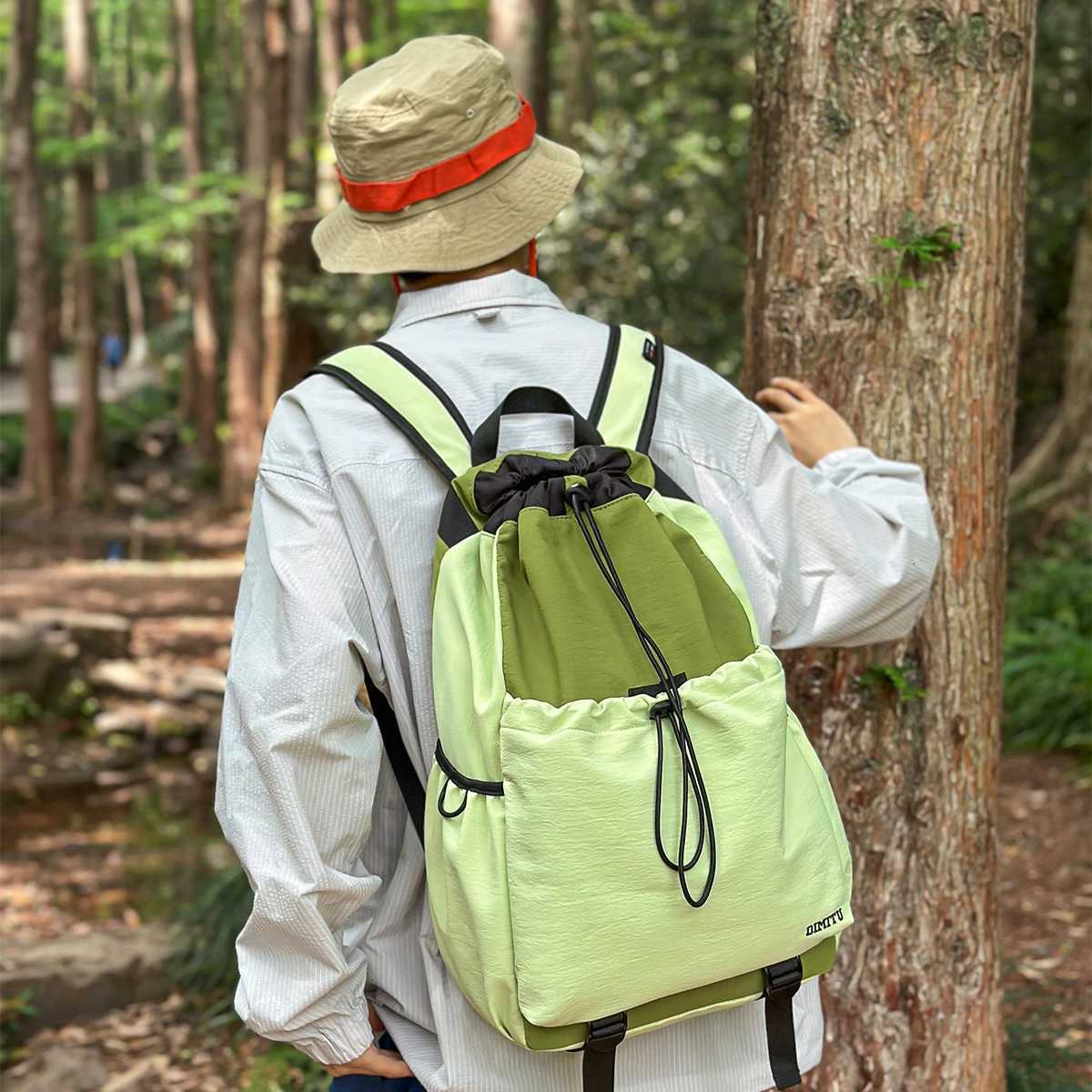 t Backpacks for Men and Women with Drawstrings Student School Bags Outdoor Sports Mountaineering Bags Niche Fishing Travel Backpacks Mountain Climbing