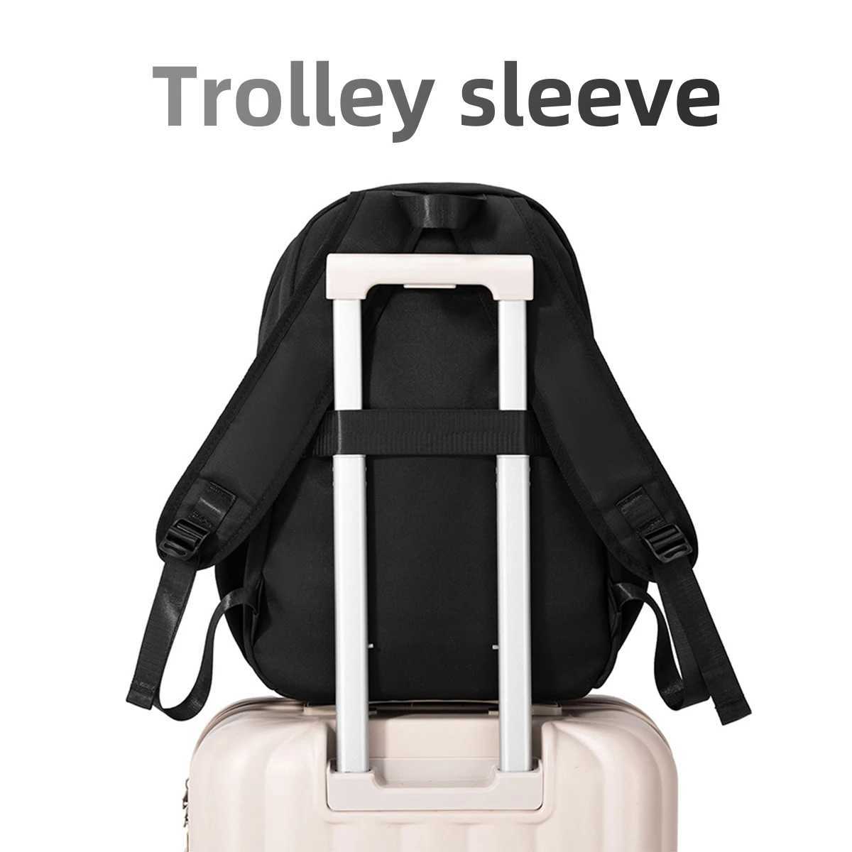 College Student Backpack Mens Backpack Business Laptop Bag 16inch Large Capacity Lightweight School Bag s Travel High School StudentsM251222