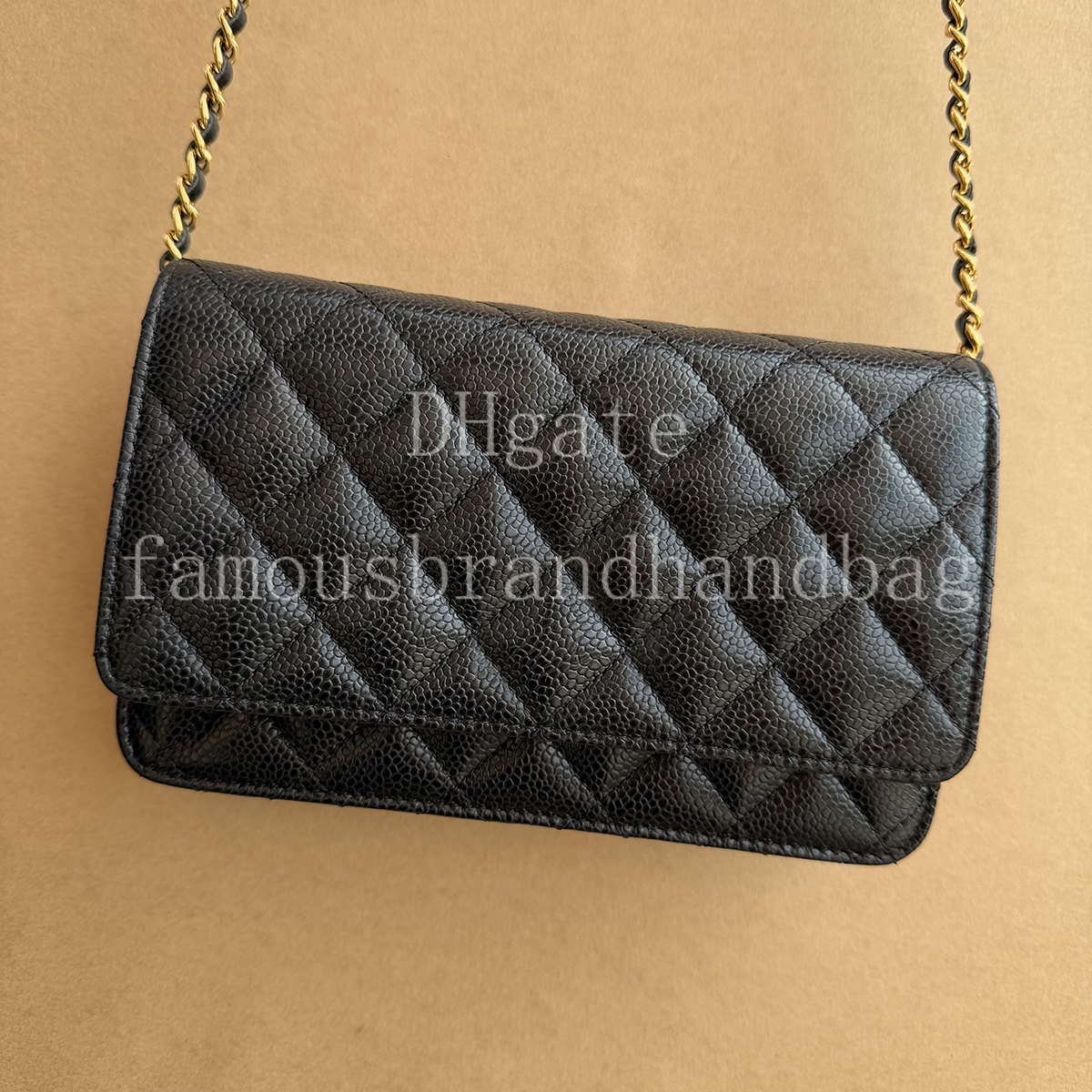 Master quality Classic Caviar WOC Designer Wallet On Chain Crossbody Bag Mini Flap Bag Women Shoulder Bag With Box 25CAP4241A1