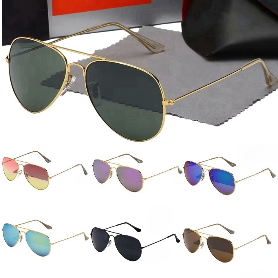 Designer Sunglasses Classic Retro Men women Polarized Adumbral Goggle UV400 Eyewear Classiceyeglasses Male Sun Glasses Metal Frame With Box