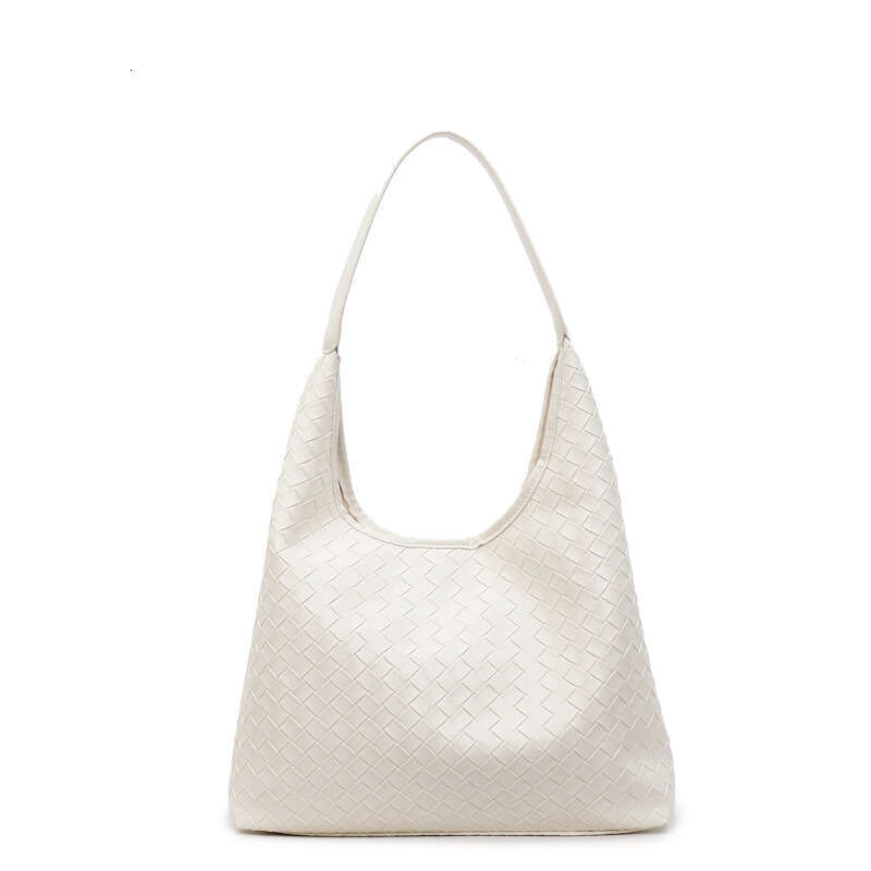 High-Quality Textured Casual Versatile Woven Handbag for Women, Light Luxury European and American Style Large Capacity Tote Bag, Women's Shoulde