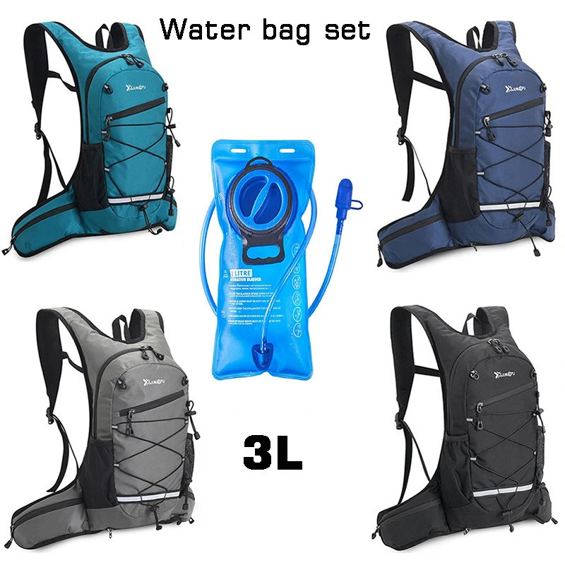 Bicycle Water Bag Set 3L Water Bladder Rucksack Outdoor Sports Knapsack MTB Cycling Hiking Climbing Running Hydration Backpack 251218