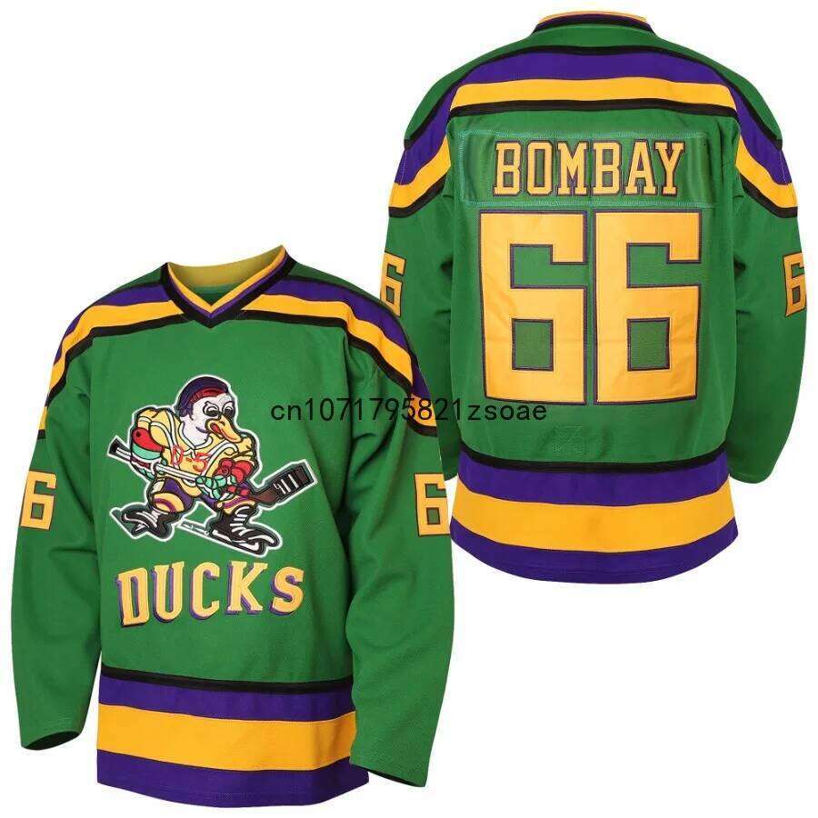 Charlie Conway 96 Mighty Ducks Hockey Jerseys 99 Adam Banks 66 Gordon Bombay Jersey All Stitched Us Size S-XXXL X251222