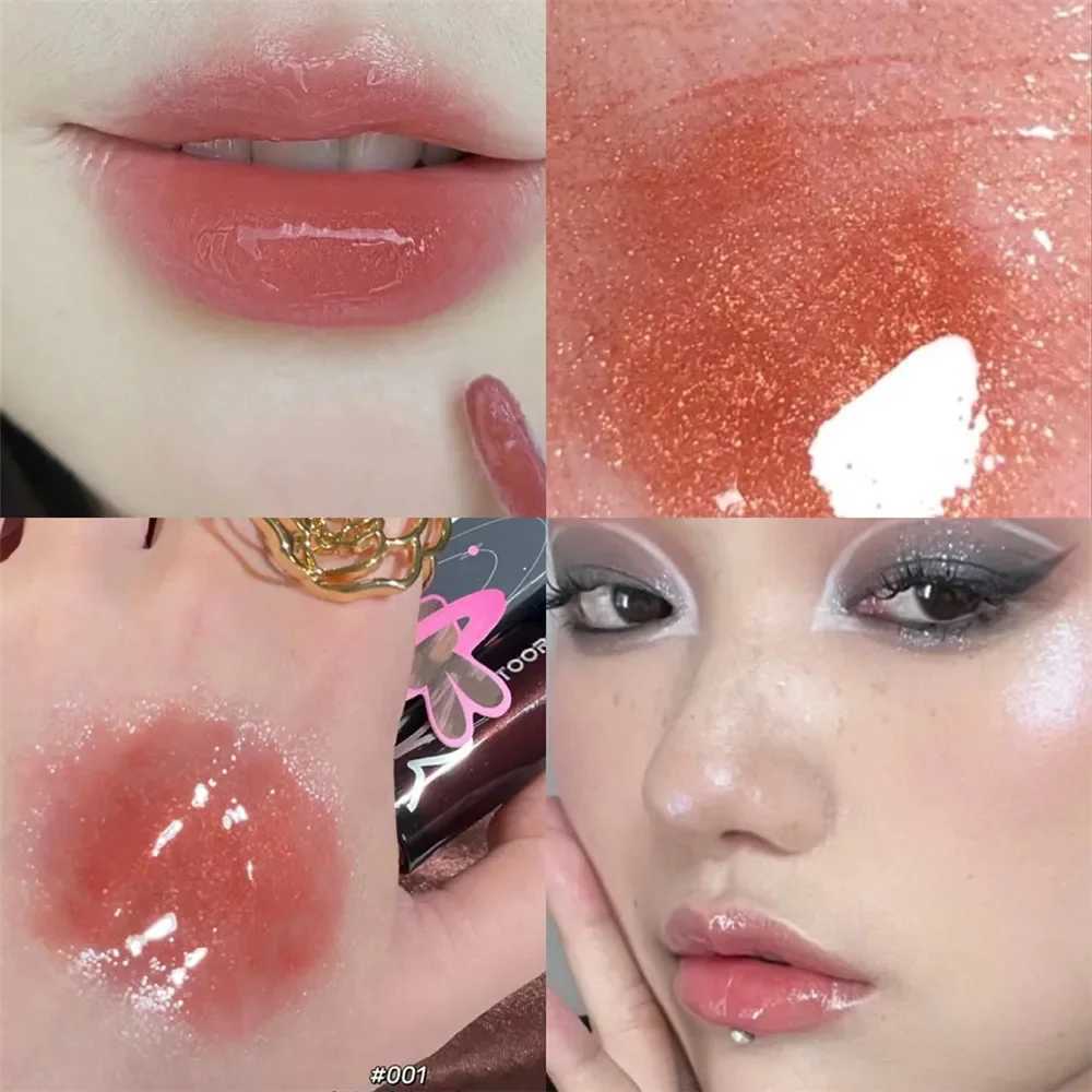 CAPPUVINI Shiny Diamond Lip Gloss Moisturizing Water Lip Glaze Long Lasting Nourishes Lips Lip Plumper Lips Tint Lips Oil MakeupT251222