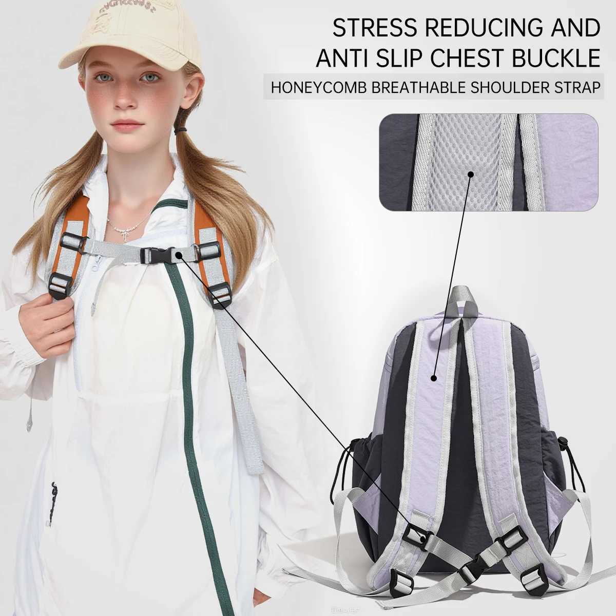 Outdoor Travel Small Backpack for Women 2025 New Lightweight Travel Hiking Bag Waterproof Backpack Ultra-Light Hiking Travel Shopping CampingM251222