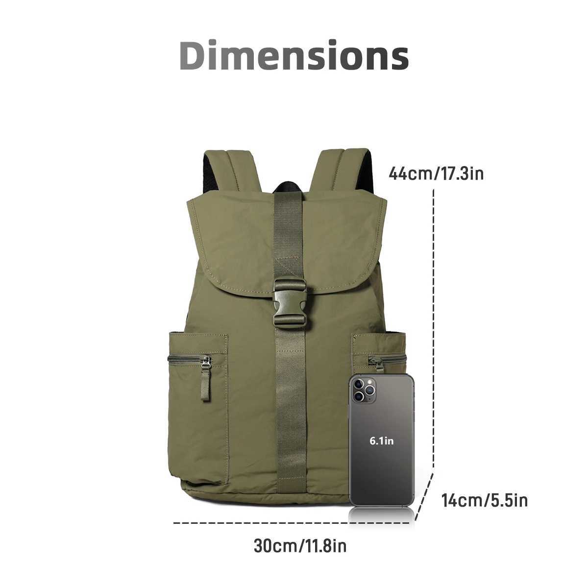 Light Backpack for Women Lightweight Trendy Commuter Travel Bag Mommy Bag College Student Backpack Female Junior High School StudentM251222