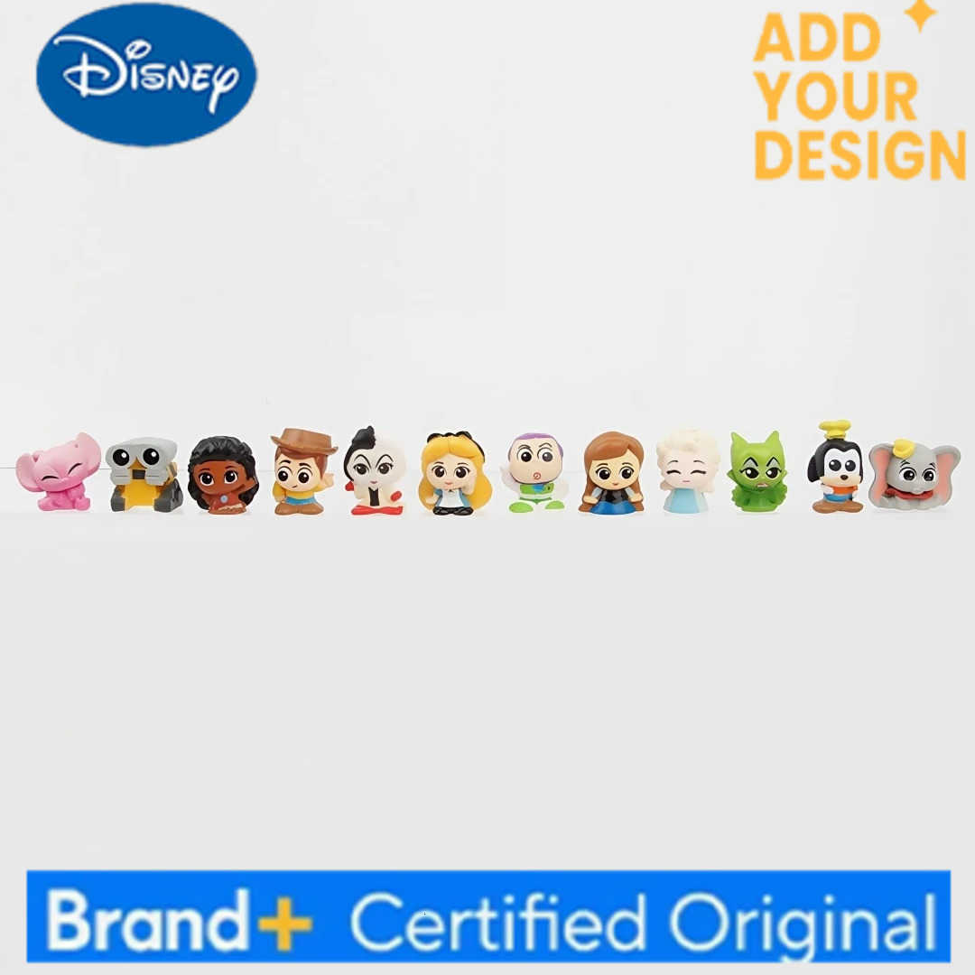 Disney Family Toy Story Frozen Princess Mickey Woody 48pcs/set 3cm Action Figures Mini Dolls Kids Toys Model for Children Gift H251222