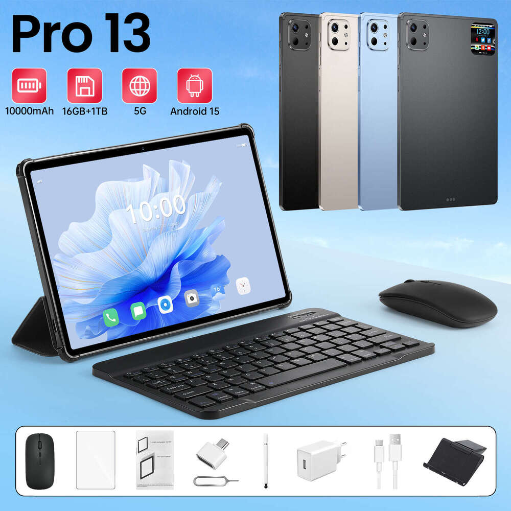 Renowned brand's new cross-border Pro 13 intelligent tablet with 16+1TB Android high-definition 10.1 high-definition large screen