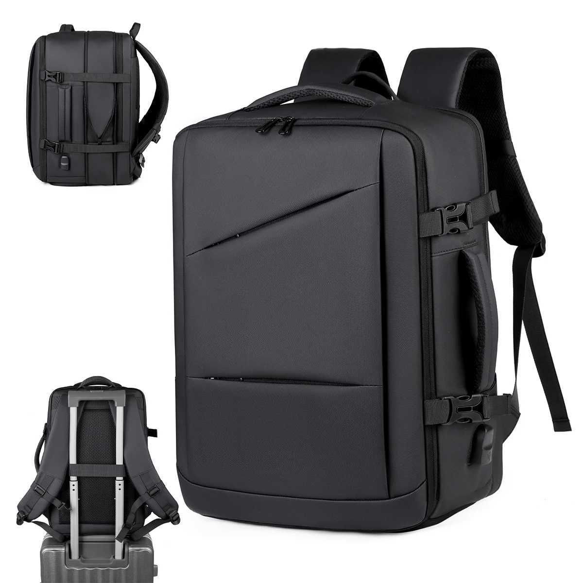 New Mens Backpack Fashionable for Work and Commuting Computer Business Backpack Large Capacity for Business Trips Boarding and Travel Expandable Capac