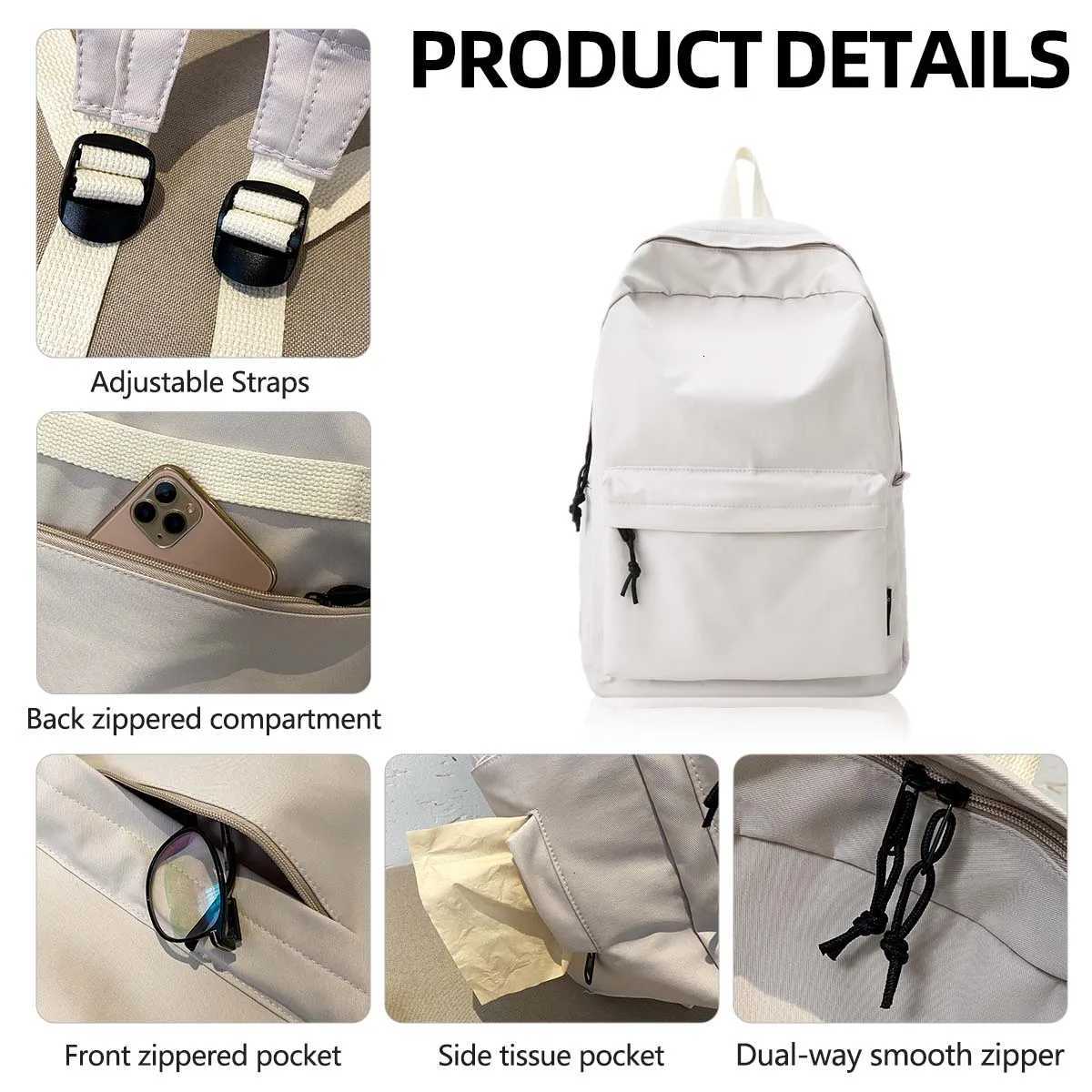 htweight Backpack for Women Outdoor Hiking Waterproof Small Backpack Versatile School Bag Commuter Laptop Bag for Male College Students Attending Clas