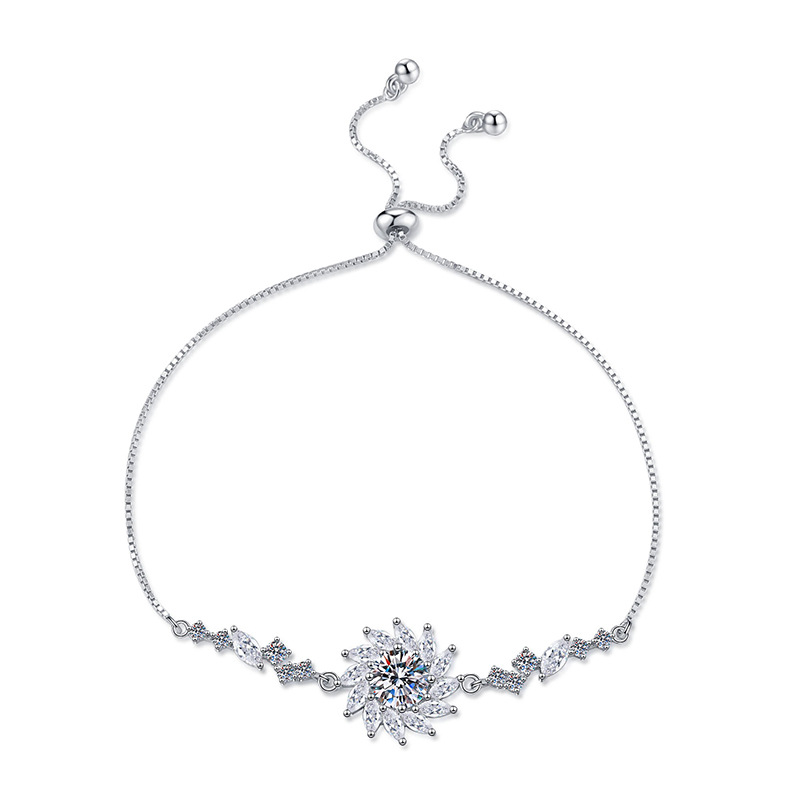 Fashion 2.5mm Zirconia Tennis Bracelet for Women Crystal Charm Designer Tennis Thin Chain Bracelet on Hand Wedding Jewelry KC128