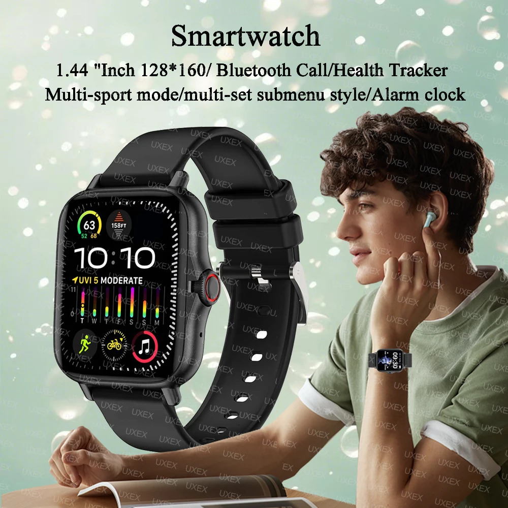 2025 Smart Watch Women And Man 144 Inch Screen Sports Fitness Watches Bluetooth Call Digital Wristwatch Android Smartwatch Men 251210