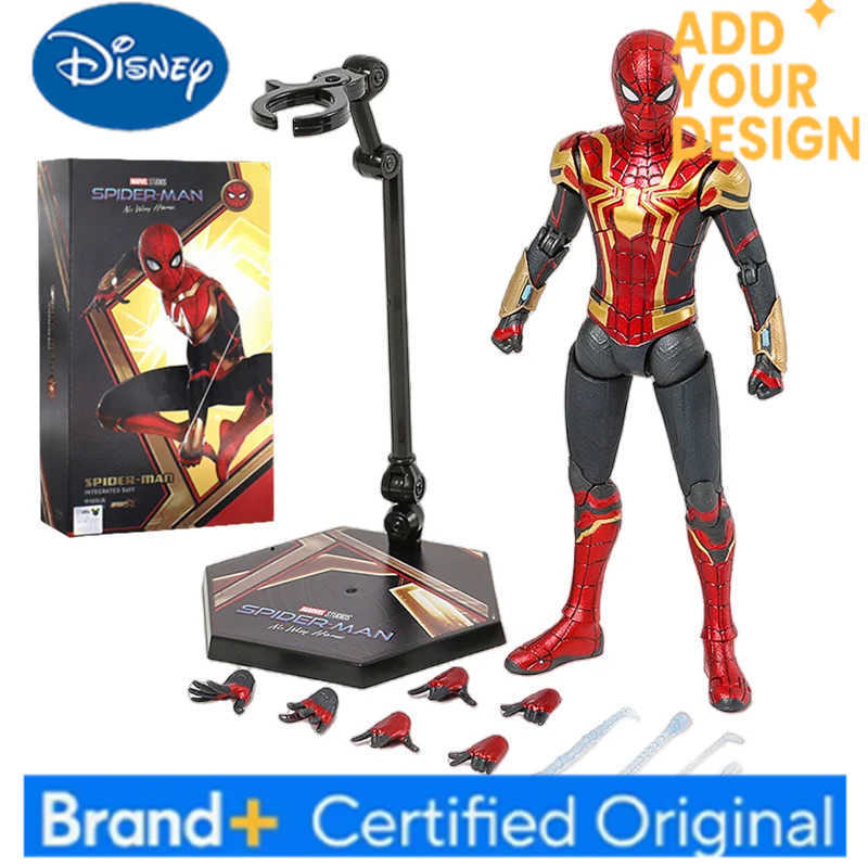 Disney ZD Toy Spider Man No Way Home Marvel legends 1/10 Peter Parker Gold Black Red Model Action Figure Adult Collectible Toy H251222