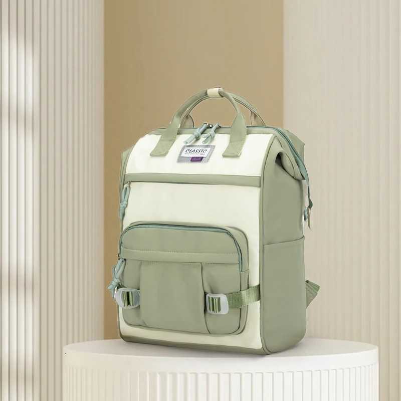 Trendy Female Yellow Laptop College Backpack Fashion Lady Kawaii Book Bag Cool Women Nylon Student Backpack Cute School BagM251222