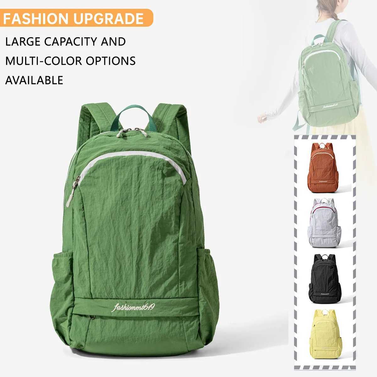 t Waterproof Nylon Backpack for Women Outdoor Travel Mountaineering Large-Capacity School Bag College Student Class Travel Small Backpack for MenM2512