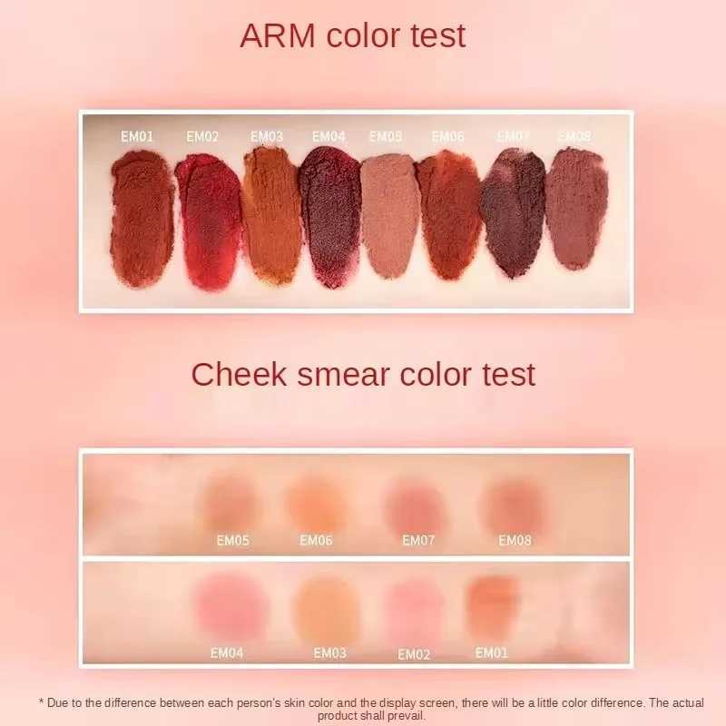 8 color water gloss mirror velvet lip gloss lasting waterproof matte smooth nude brown lip color holiday gift Korean styleT251222